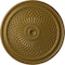 Ekena Millwork Trinity Ceiling Medallion (Fits Canopies up to 3"), Hand-Painted Gold, 22"OD x 1 3/4"P CM22TNGLS - alternate 1